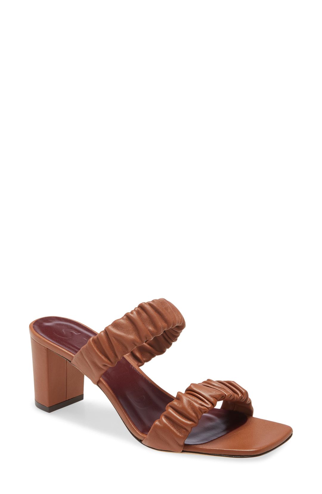 Frankie Ruched Slide Sandal