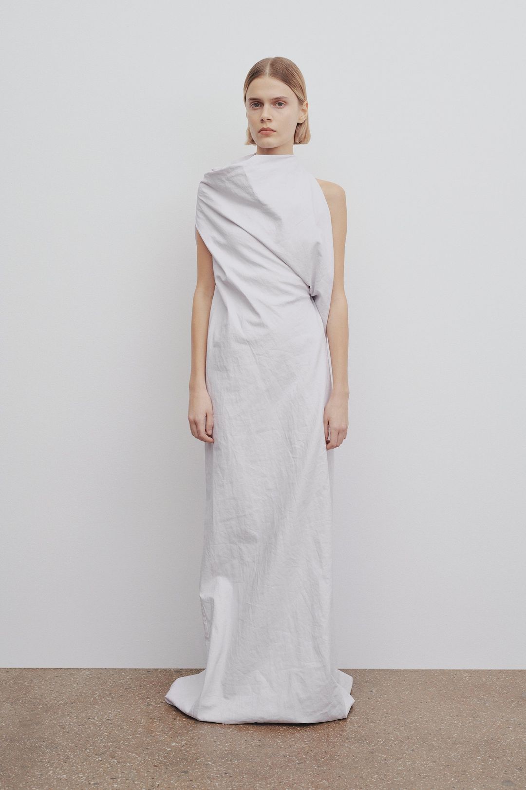 Bemonia Dress in Coated Linen #4