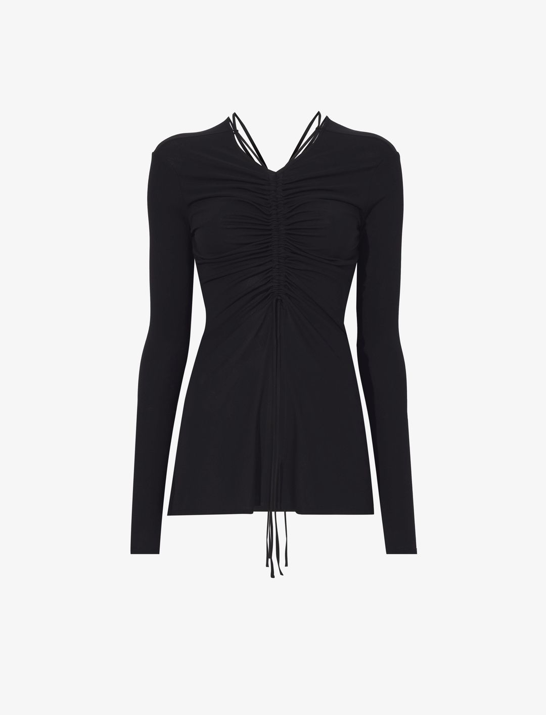 Matte Crepe Long Sleeve Top