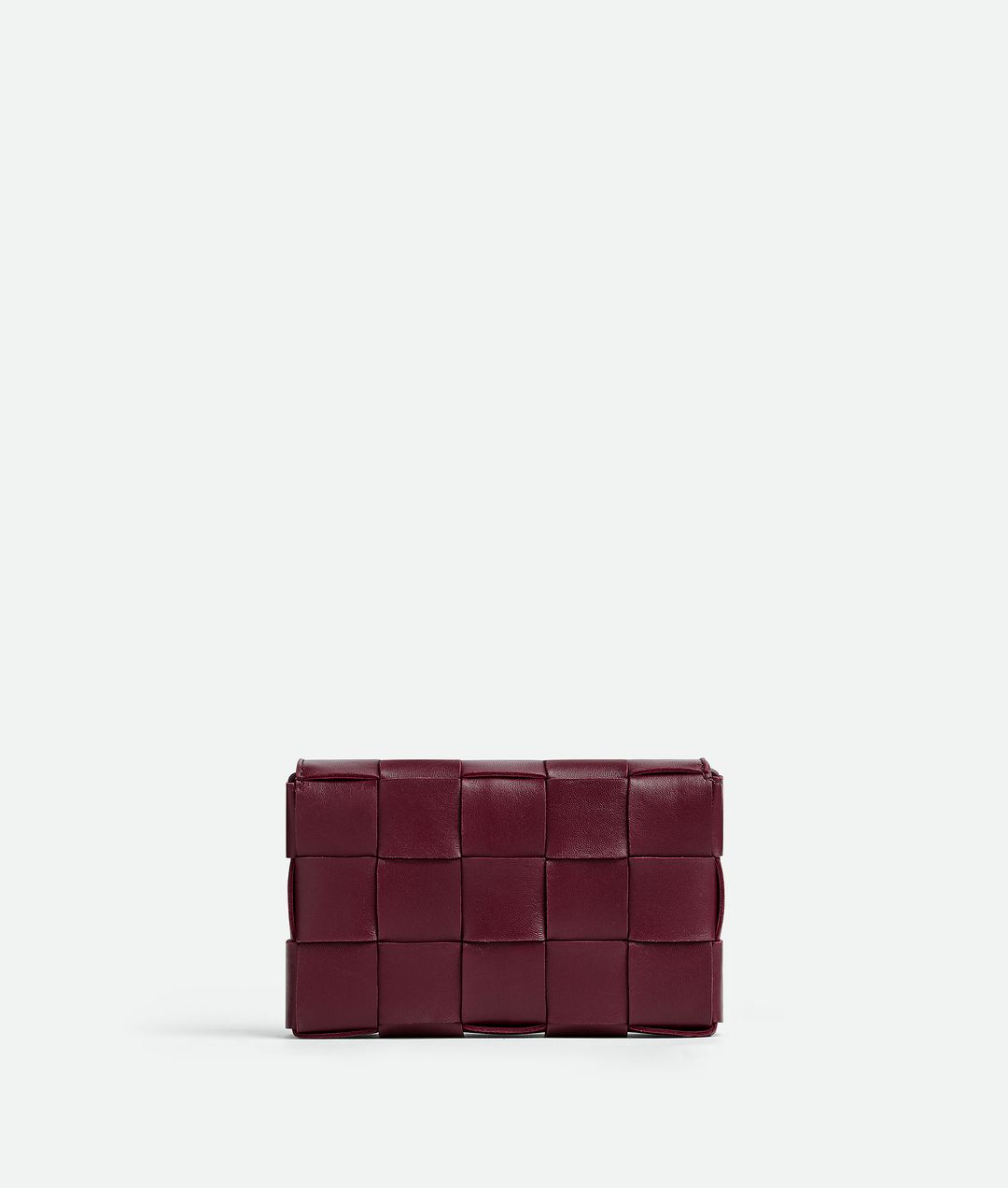 Classic Intreccio leather cross-body bag in Barolo