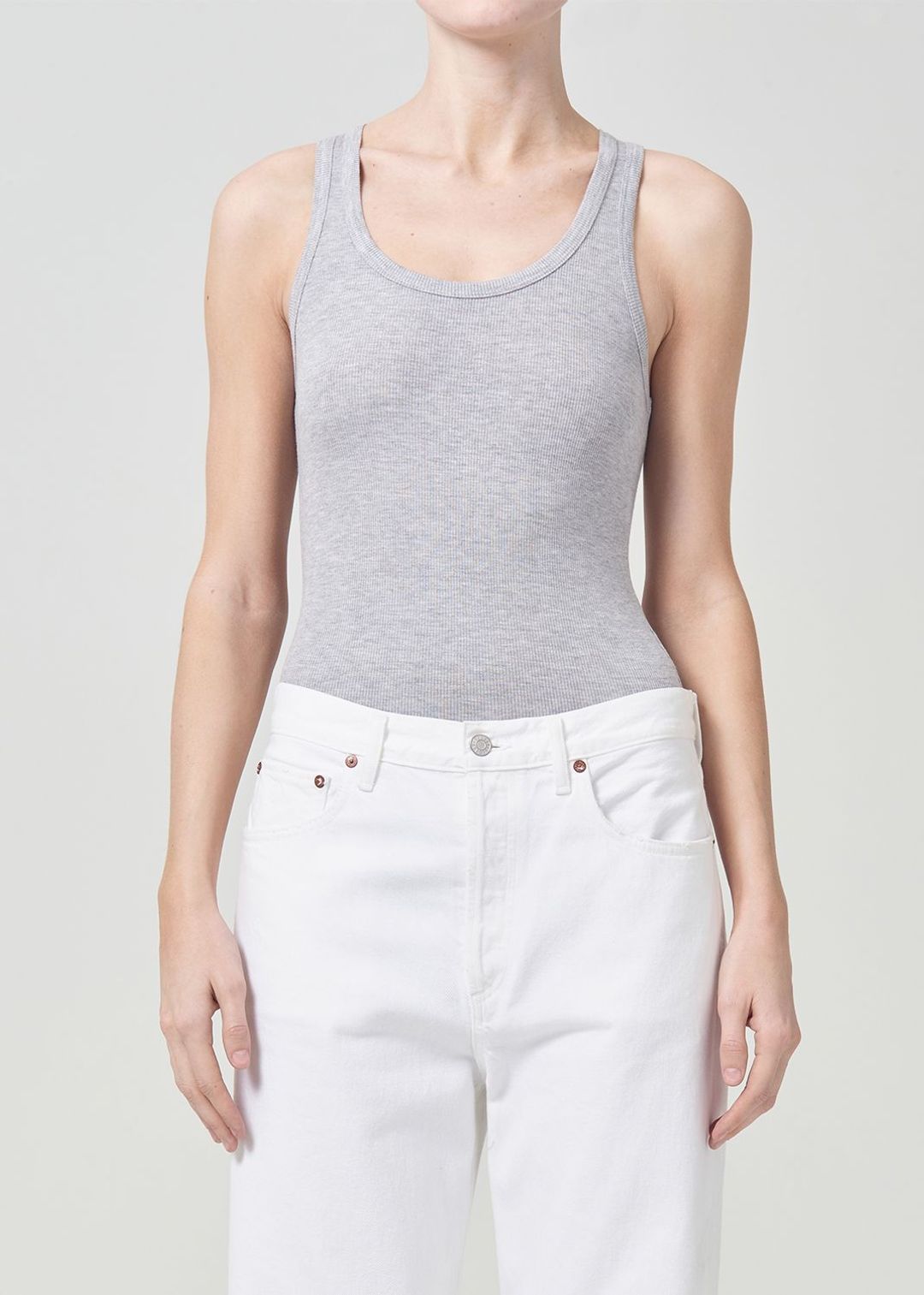 Maria Bodysuit in Grey Heather