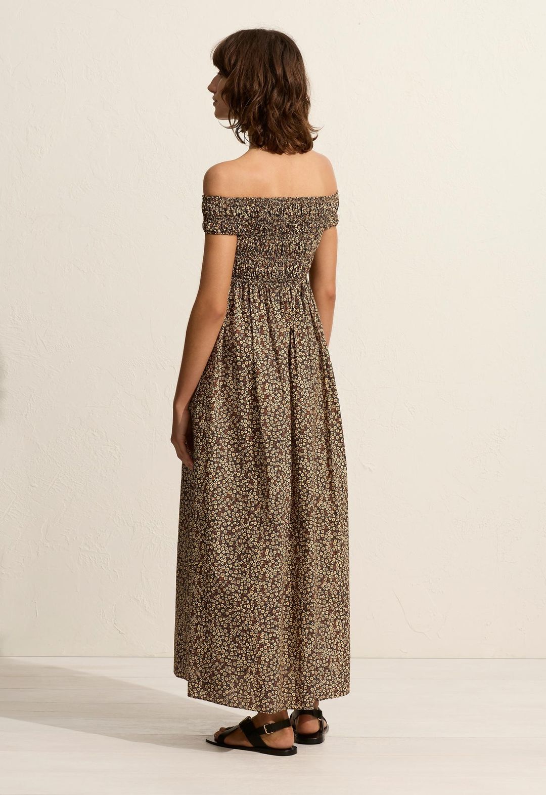 Shirred Off The Shoulder Dress #5