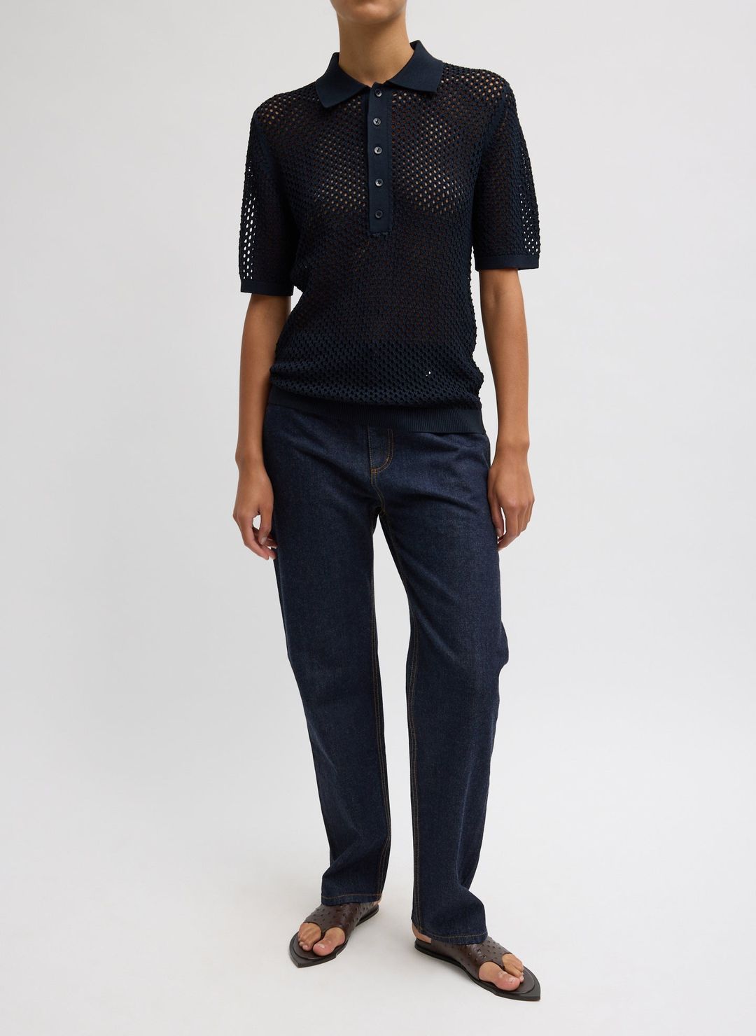 Crochet Netting Slim Polo #5