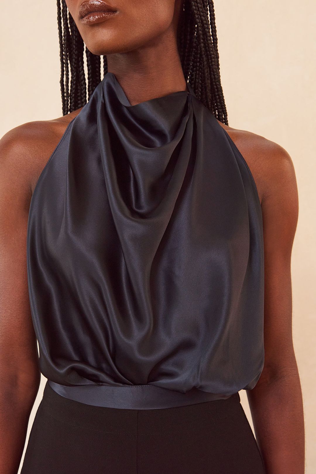 ADRIENNE TOP - BLACK