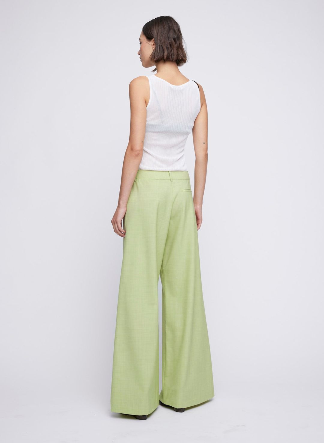 RILEY PANTS (GREEN MELANGE #2