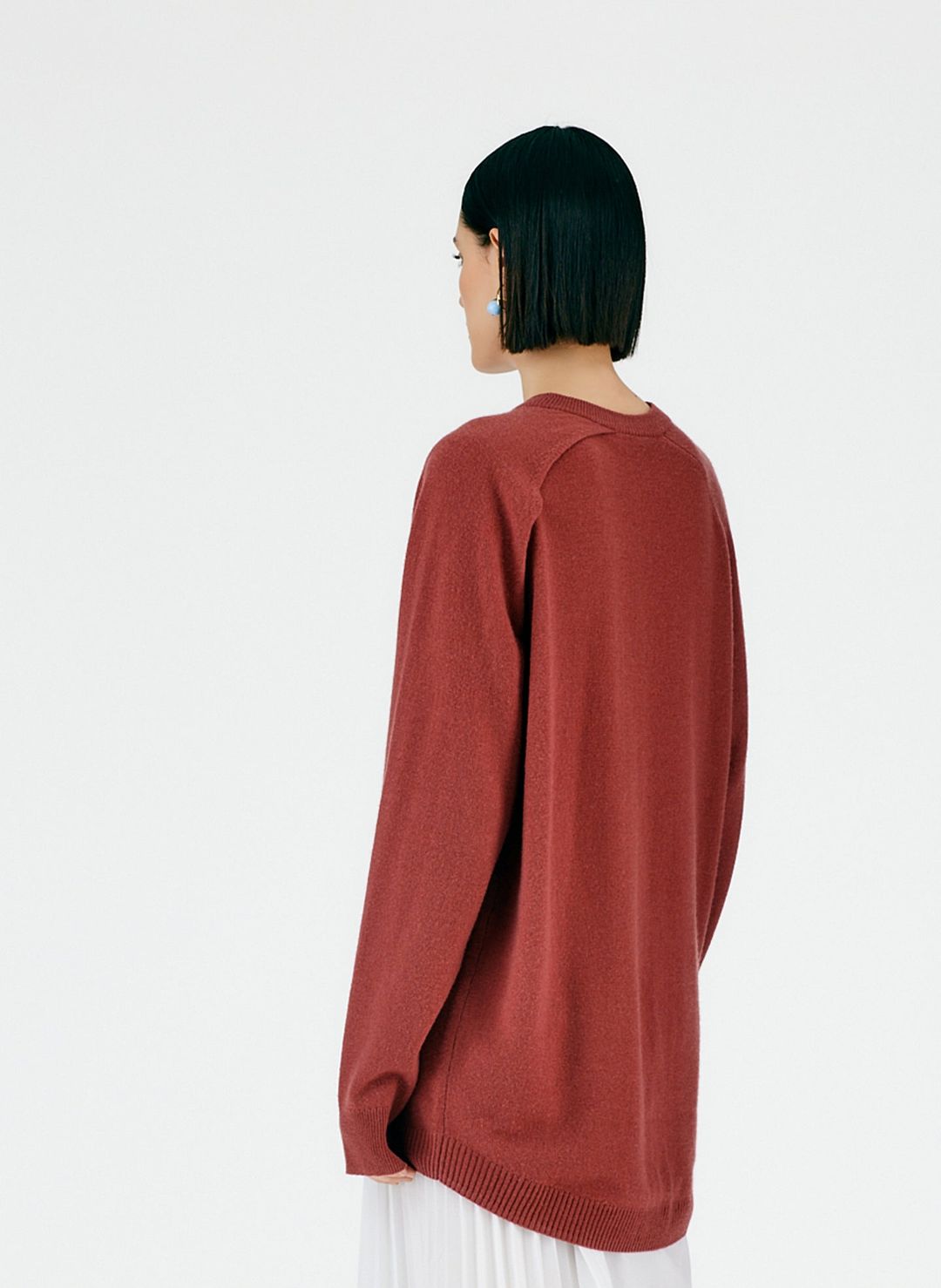 Feather Weight Cashmere Cutout Sleeve Pullover #9