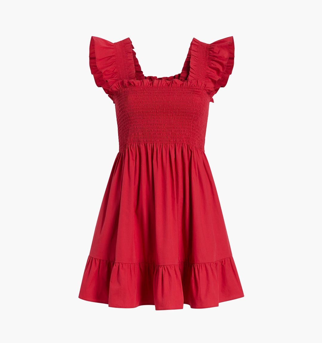 The Elizabeth Nap Dress - Victorian Red Cotton