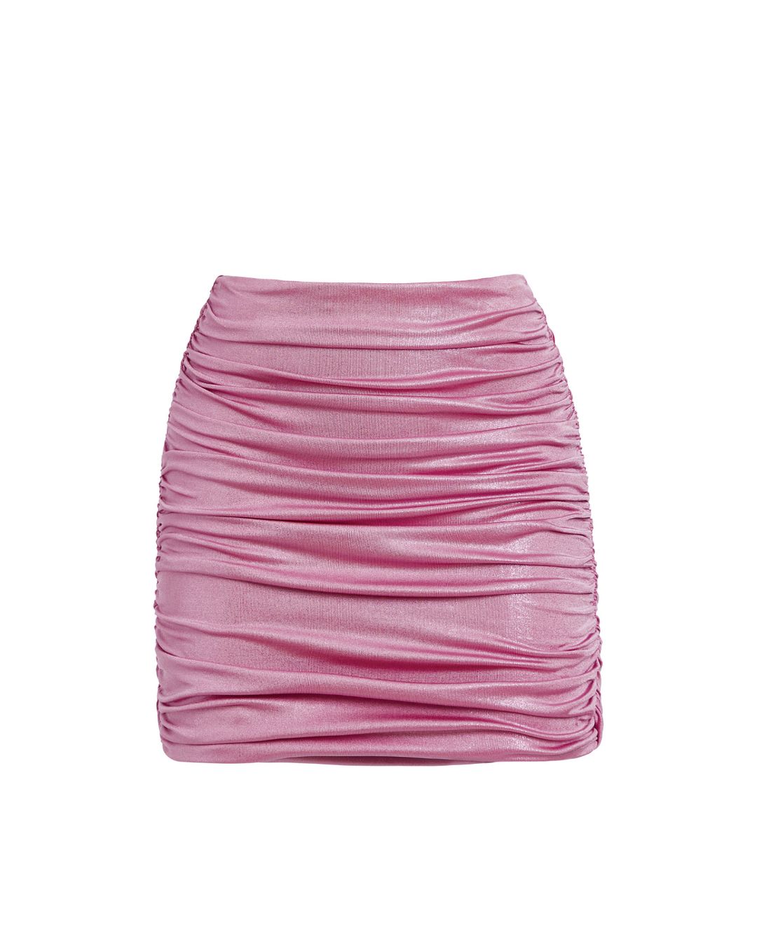 Metallic Jersey Mini Skirt #5
