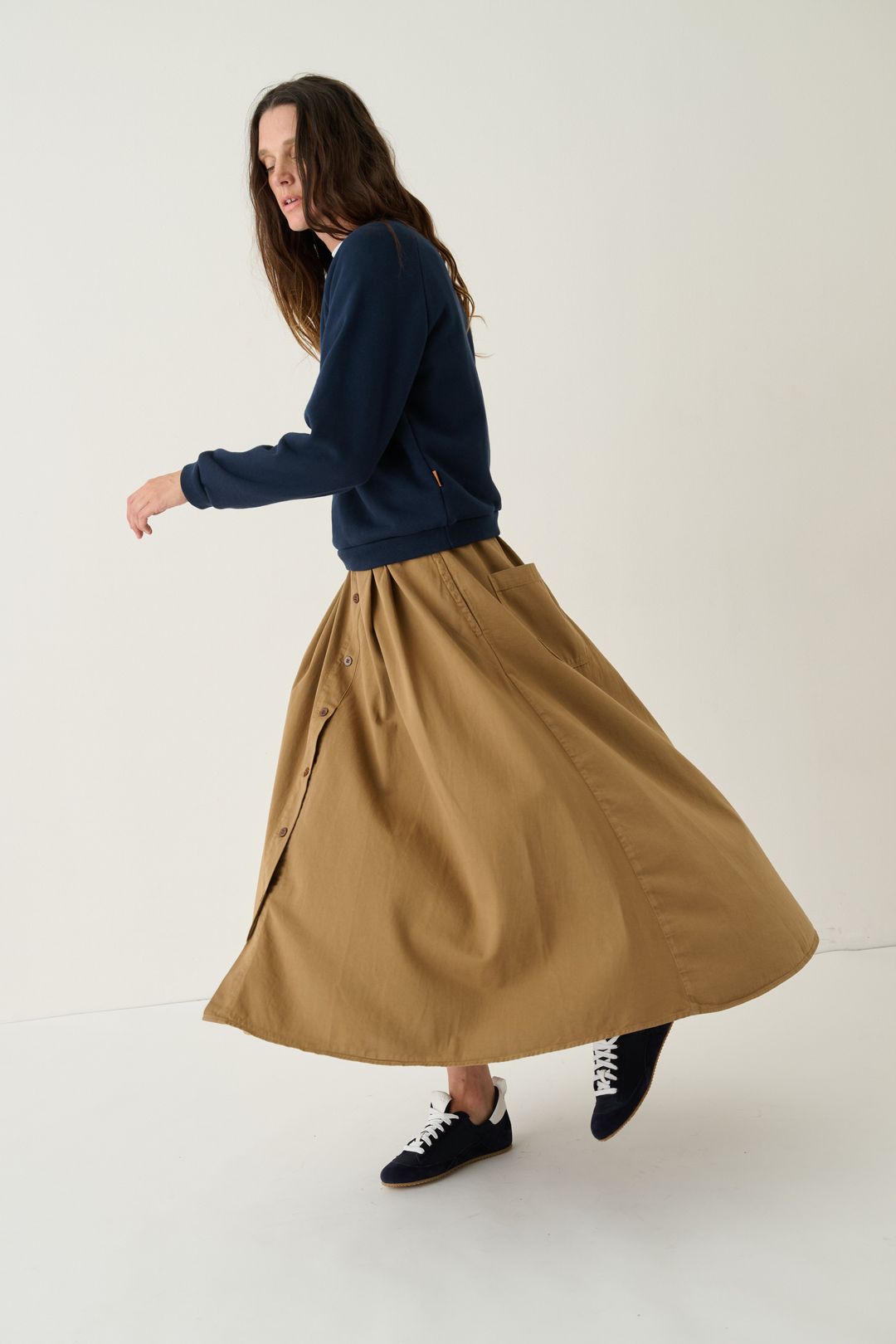 The Venetian Skirt in Camel #3