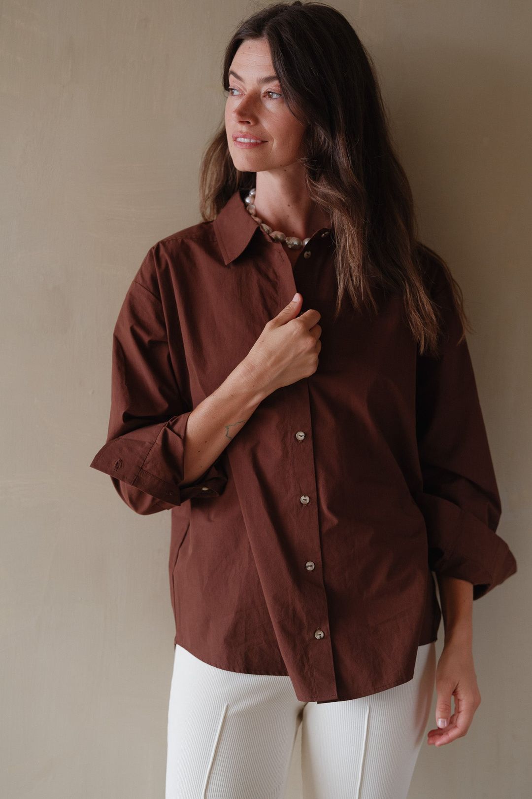 pop button down