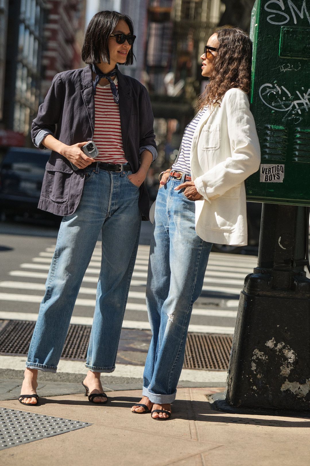 Prospect Striped Tee in Linen #8