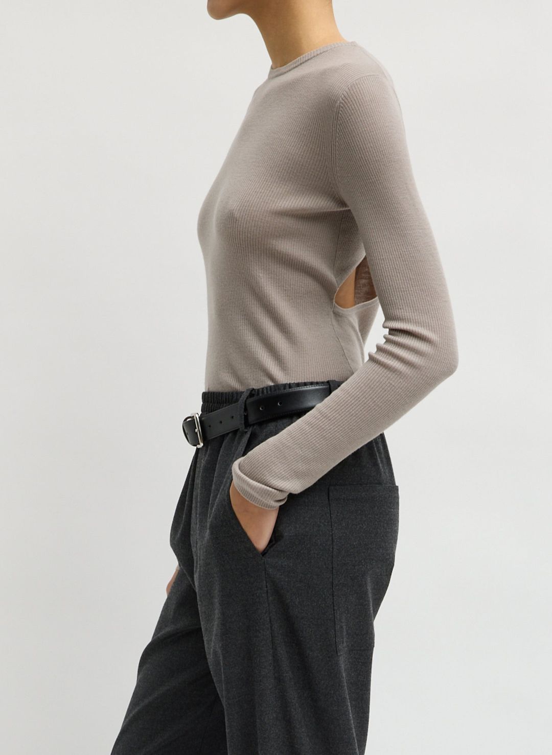 Feather Weight Ribbed Crewneck