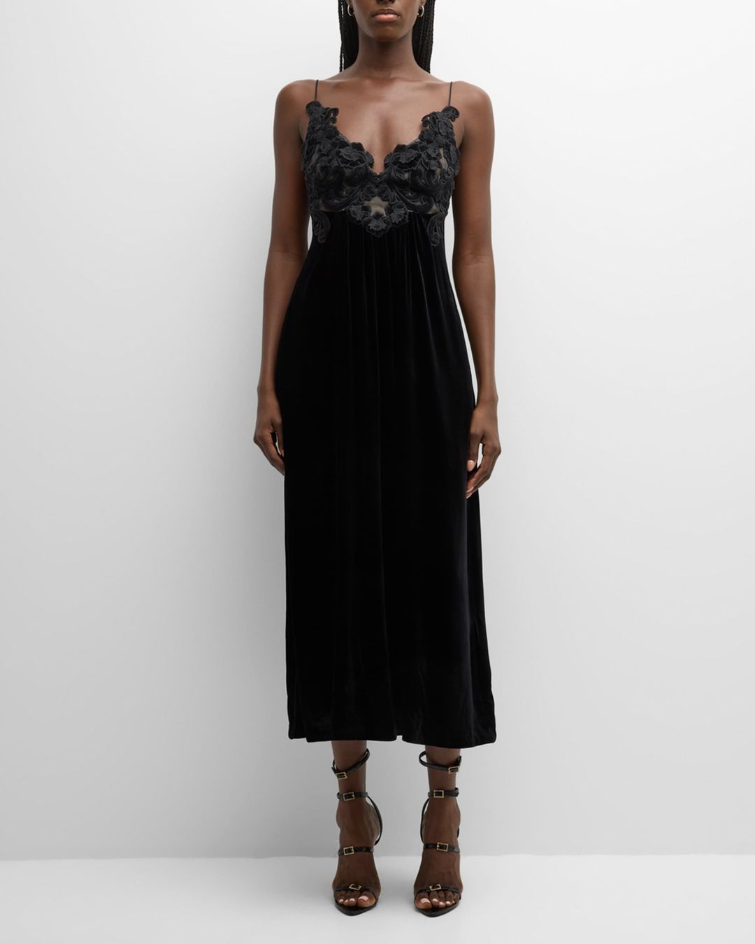 Sensory Velvet Slip Dress #5