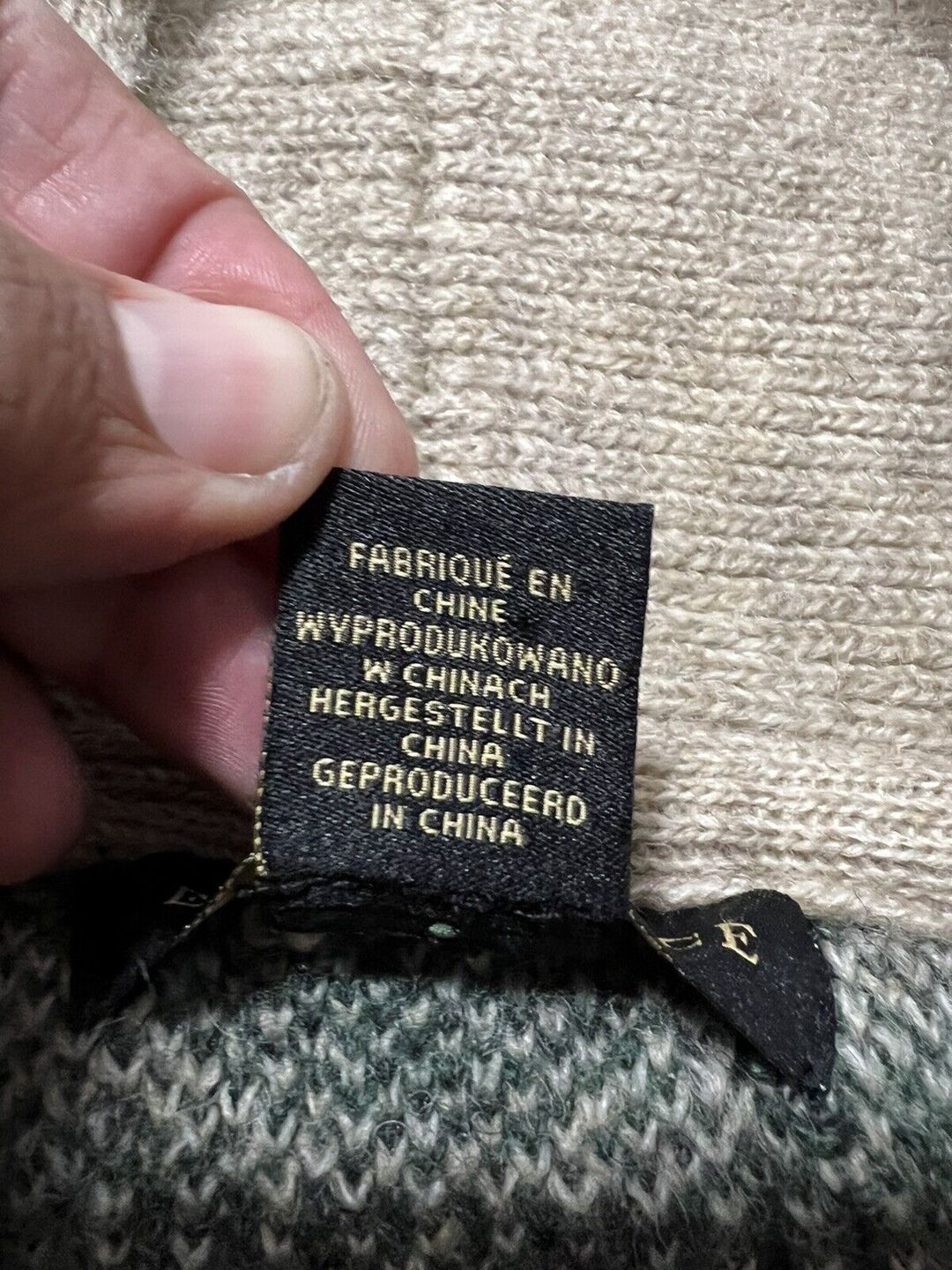 Ethan Pierce Aztec Print Cardigan Size Small Wool Blend #8