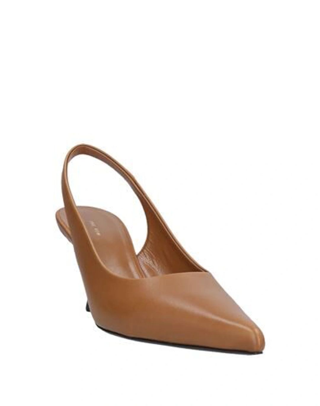 Bourgeoisie Leather Slingback Pumps In Caramel #9
