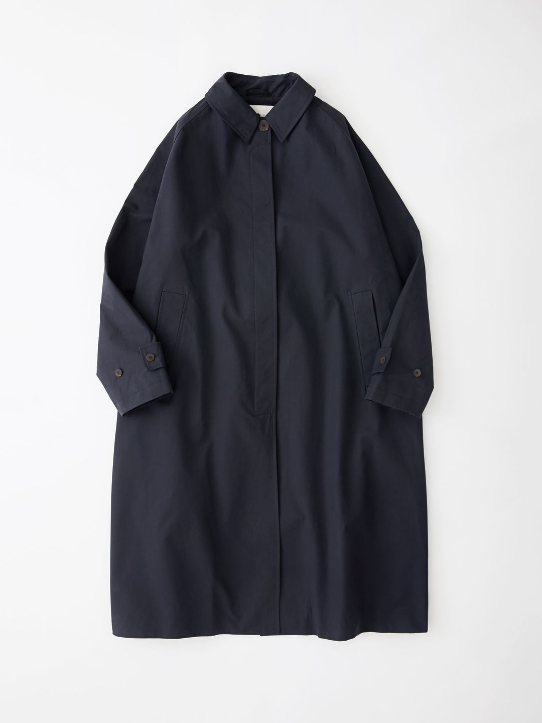 Holin Technical Cotton Trench in Dark Navy #7