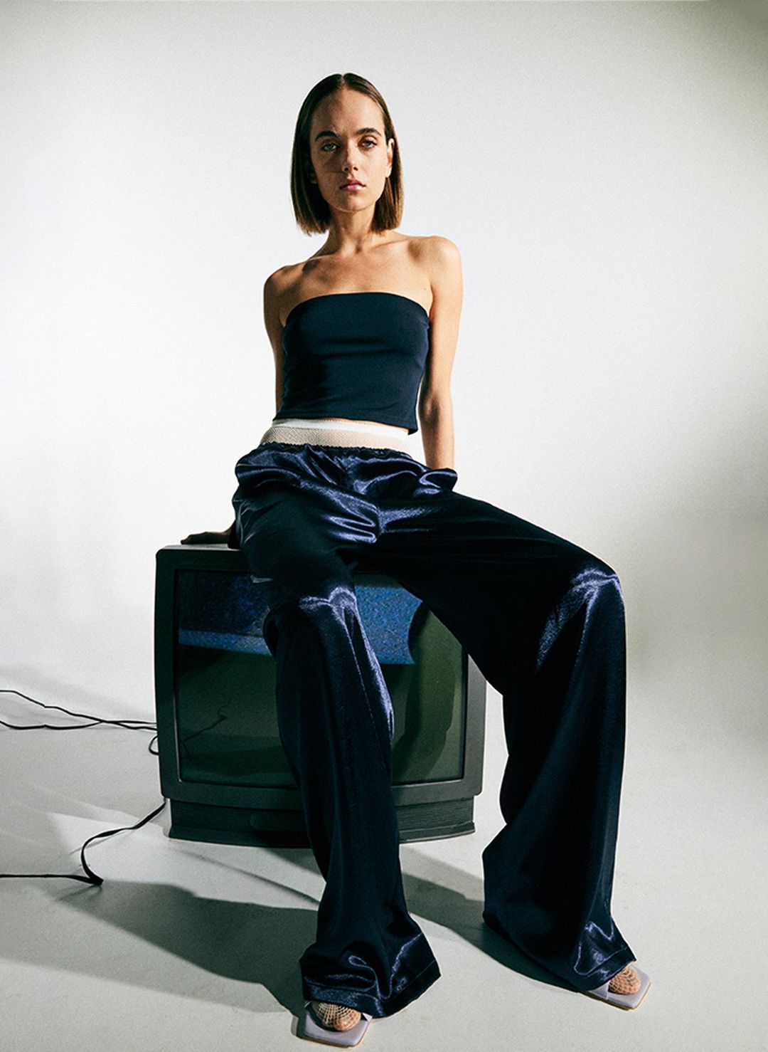 Summer Satin Wide Leg Pull On Pant #2