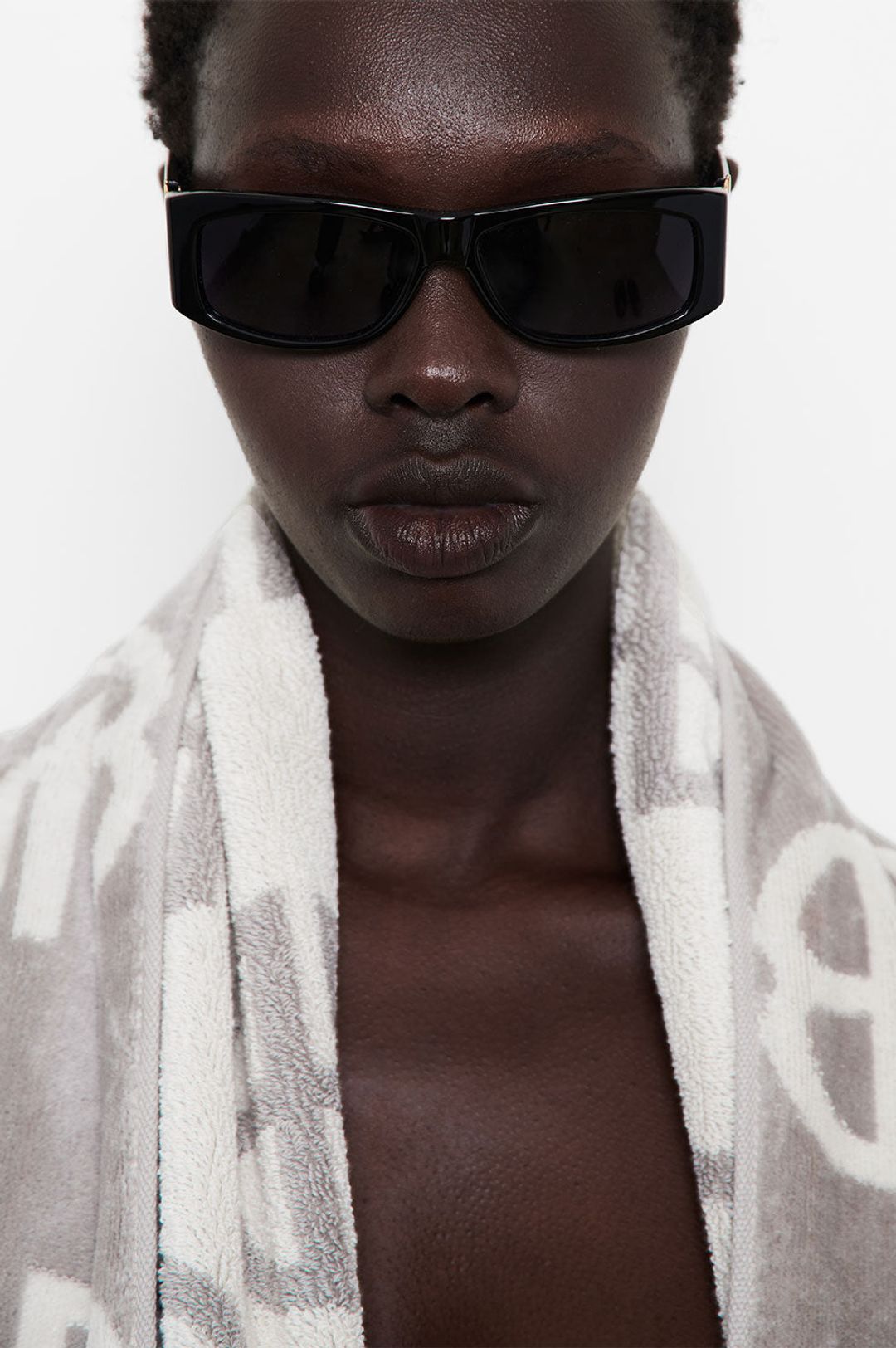 Bahia Towel - Lavender Monogram Print