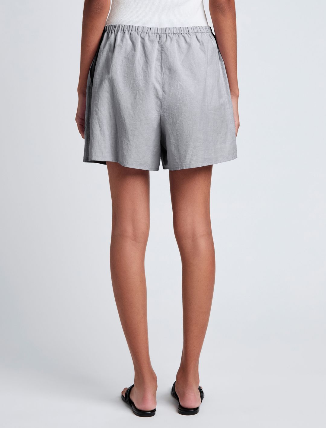 Jana Short in Linen Shirting #5