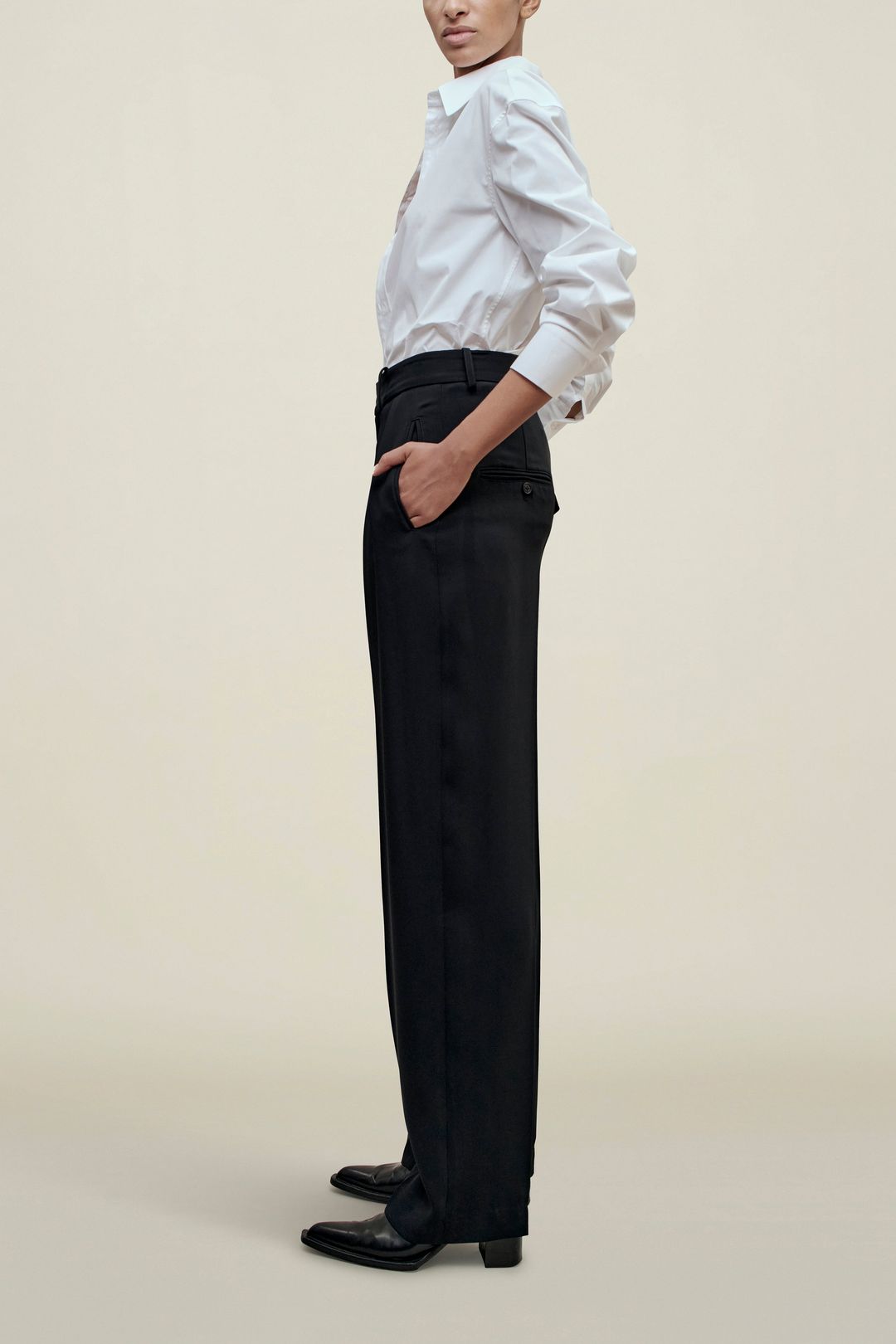 Aiden Pleated Trouser in Viscose Cady #5