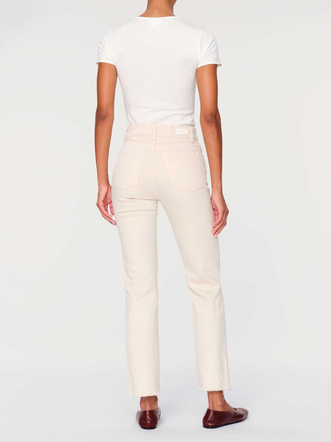 Patti Straight High Rise Vintage Ankle Jeans | Ecru #6