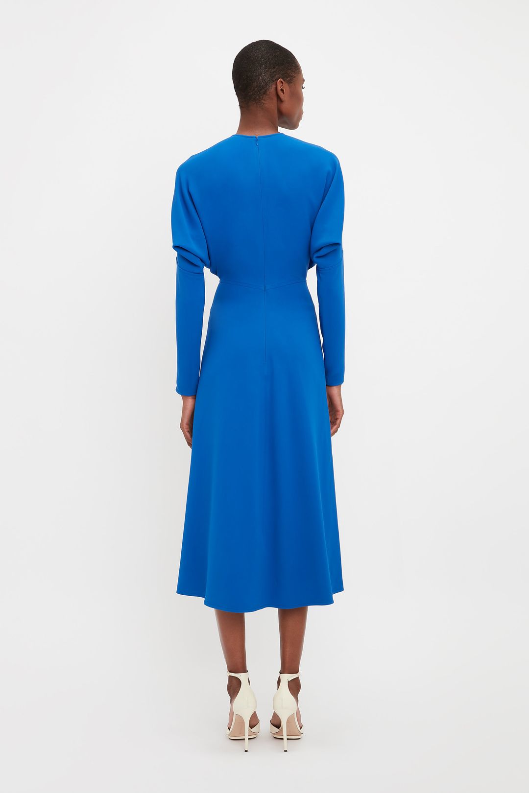 Dolman Midi Dress In Bright Blue #3