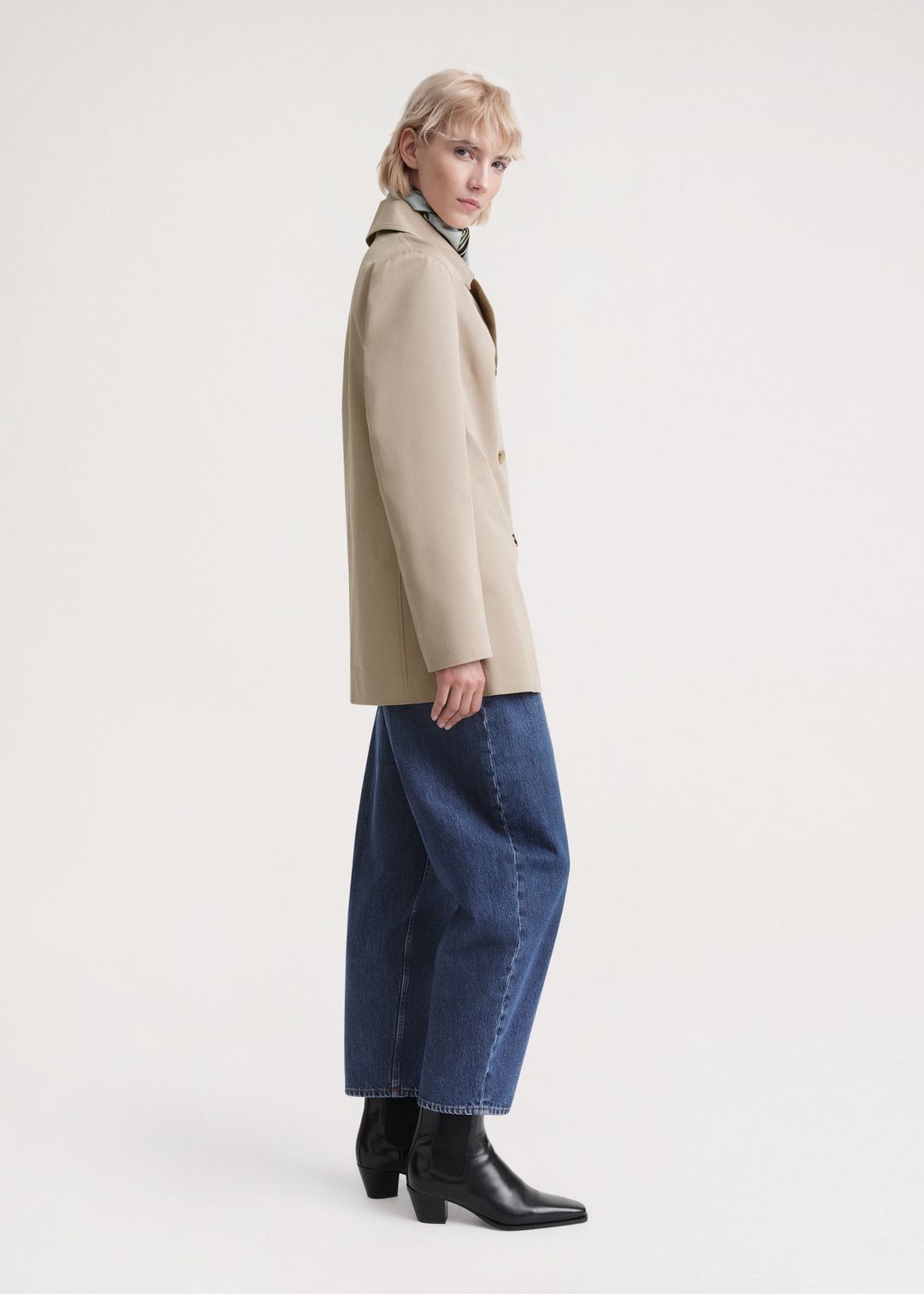 Structured-waist jacket overcast beige #2