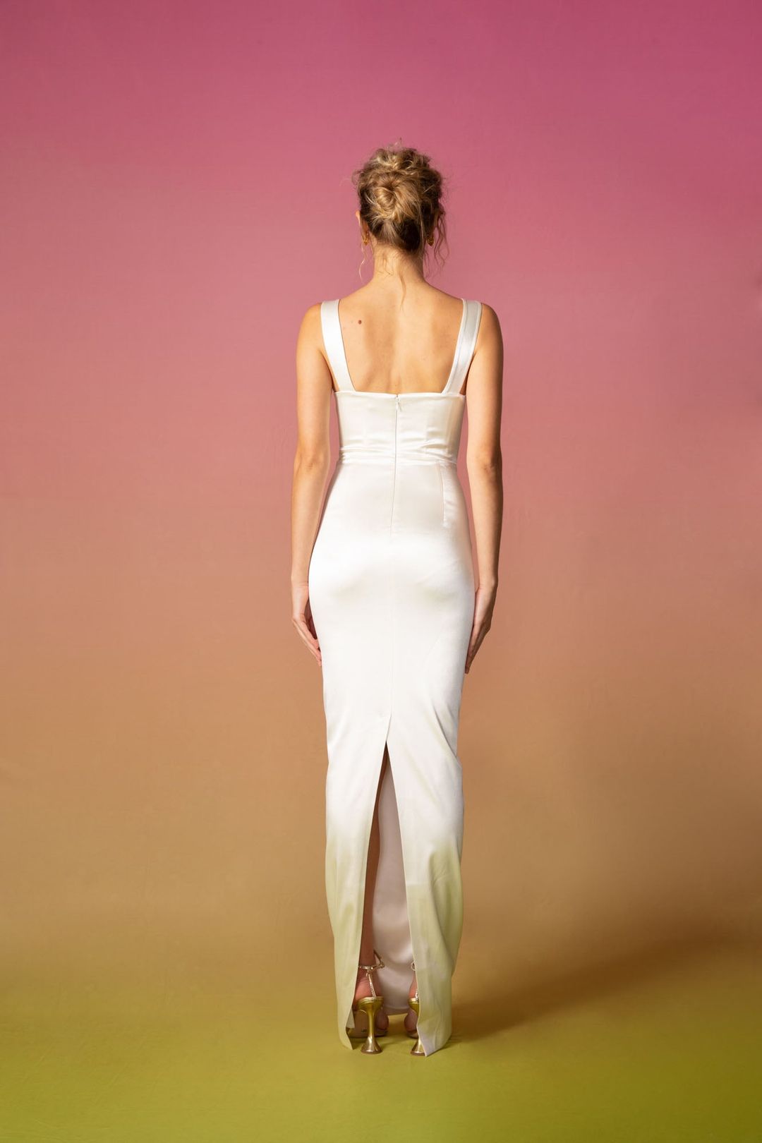 Palmela Satin Dress #4