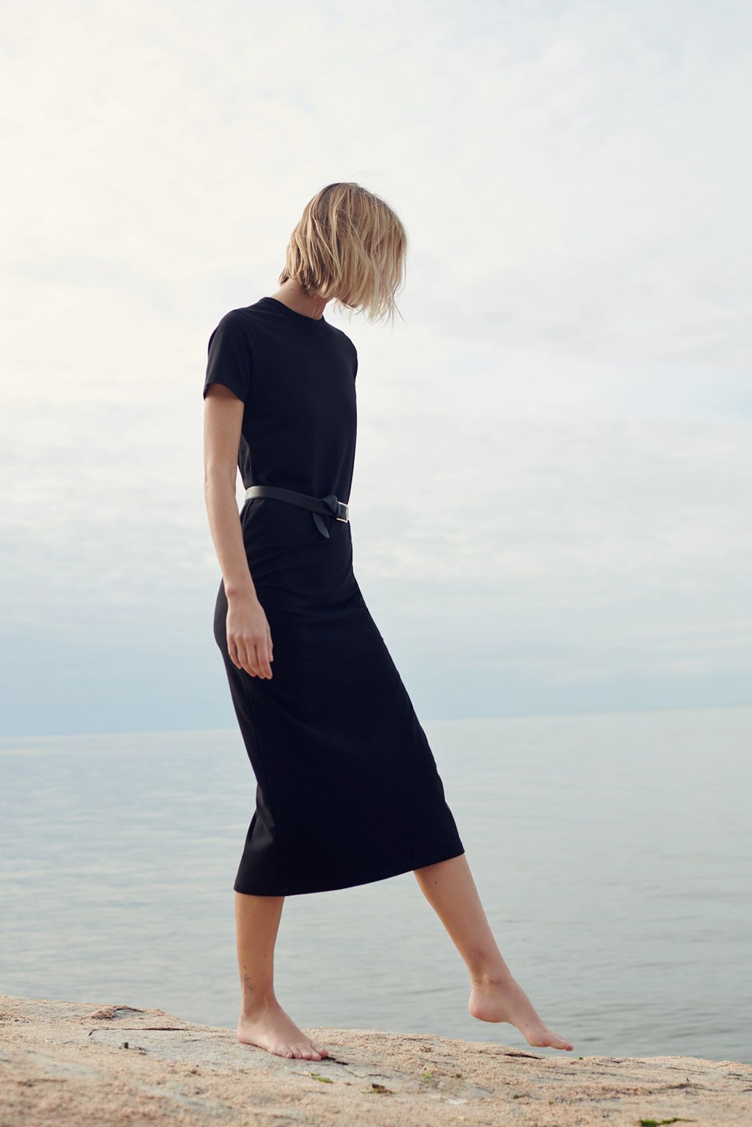 The Perfect Tee Dress in Black #5