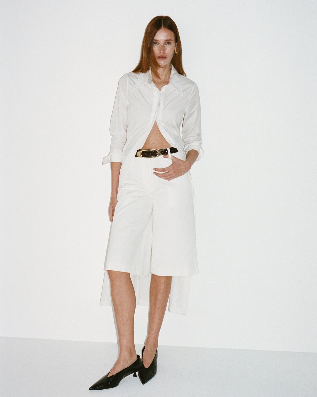 CANDICE CROCO LEATHER BELT #6