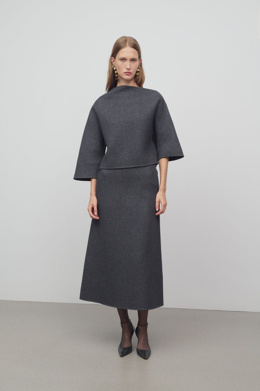 Lison Skirt in Wool and Nylon #3