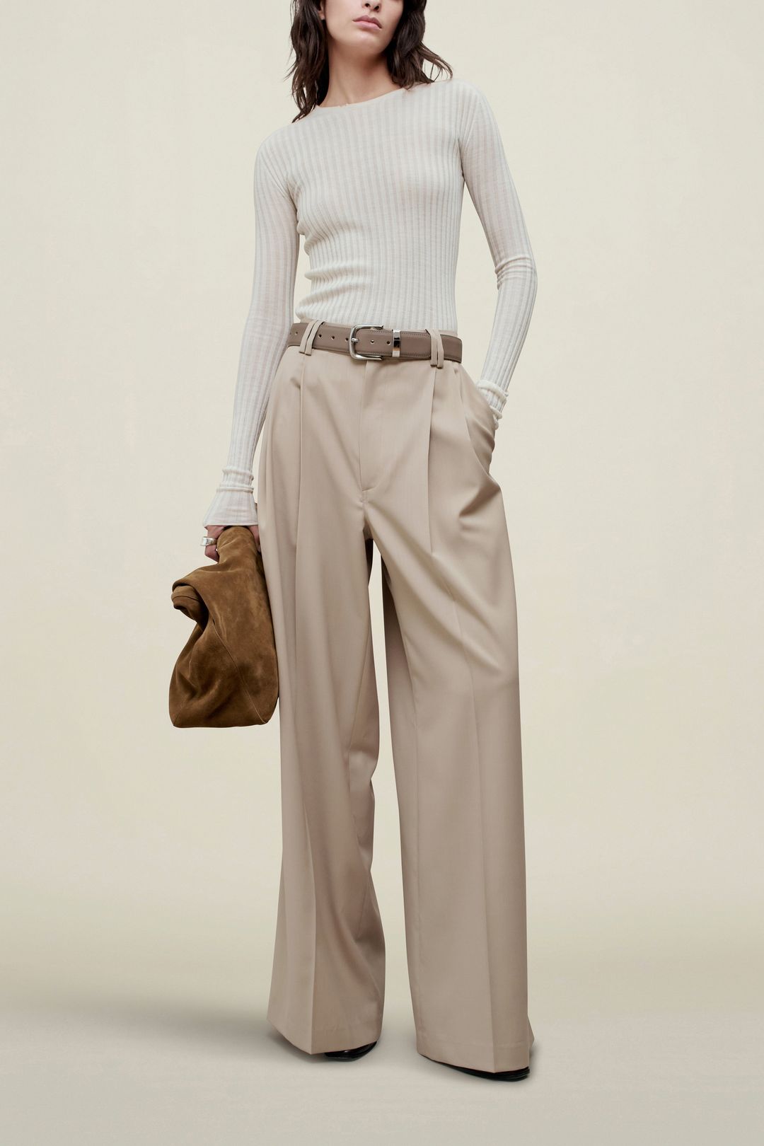 Fatima Wide Leg Trouser in Tropical Wool #2