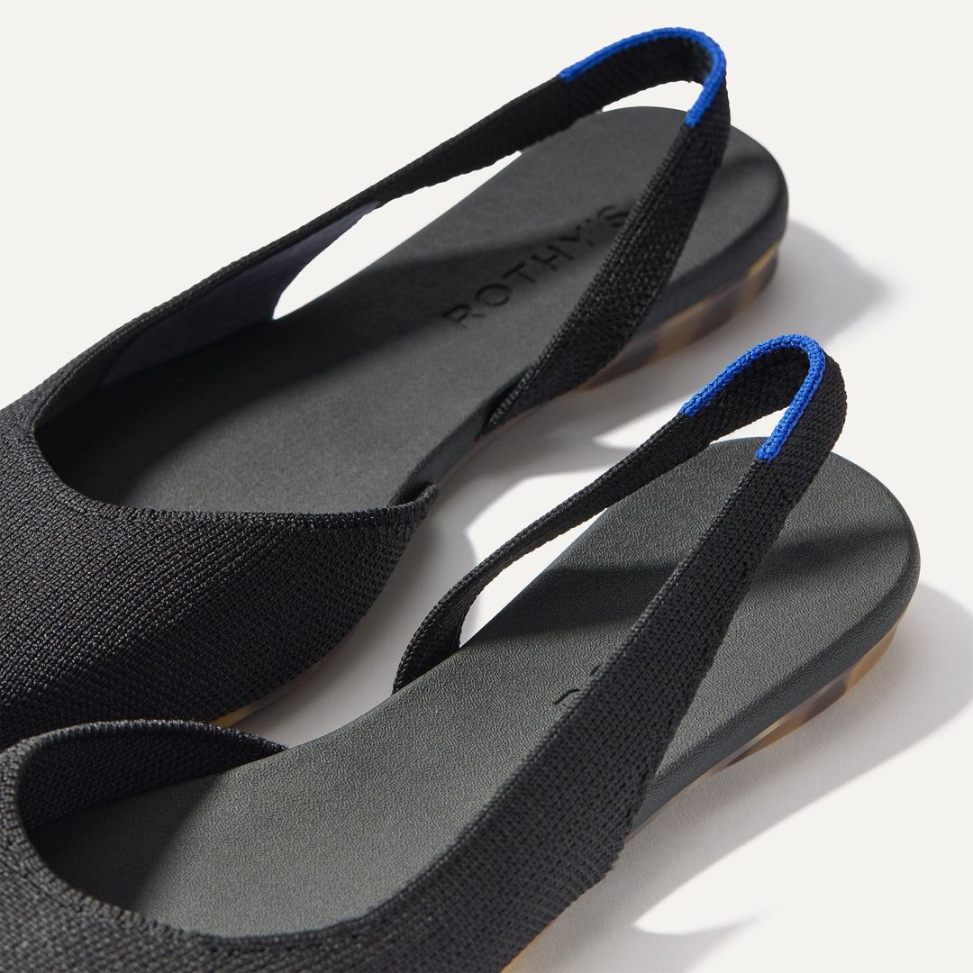The Almond Slingback - Black #5