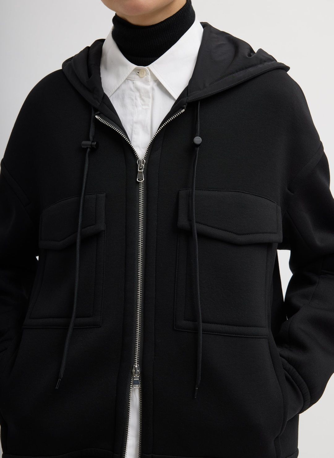 Techy Viscose Zip Up Hoodie #3