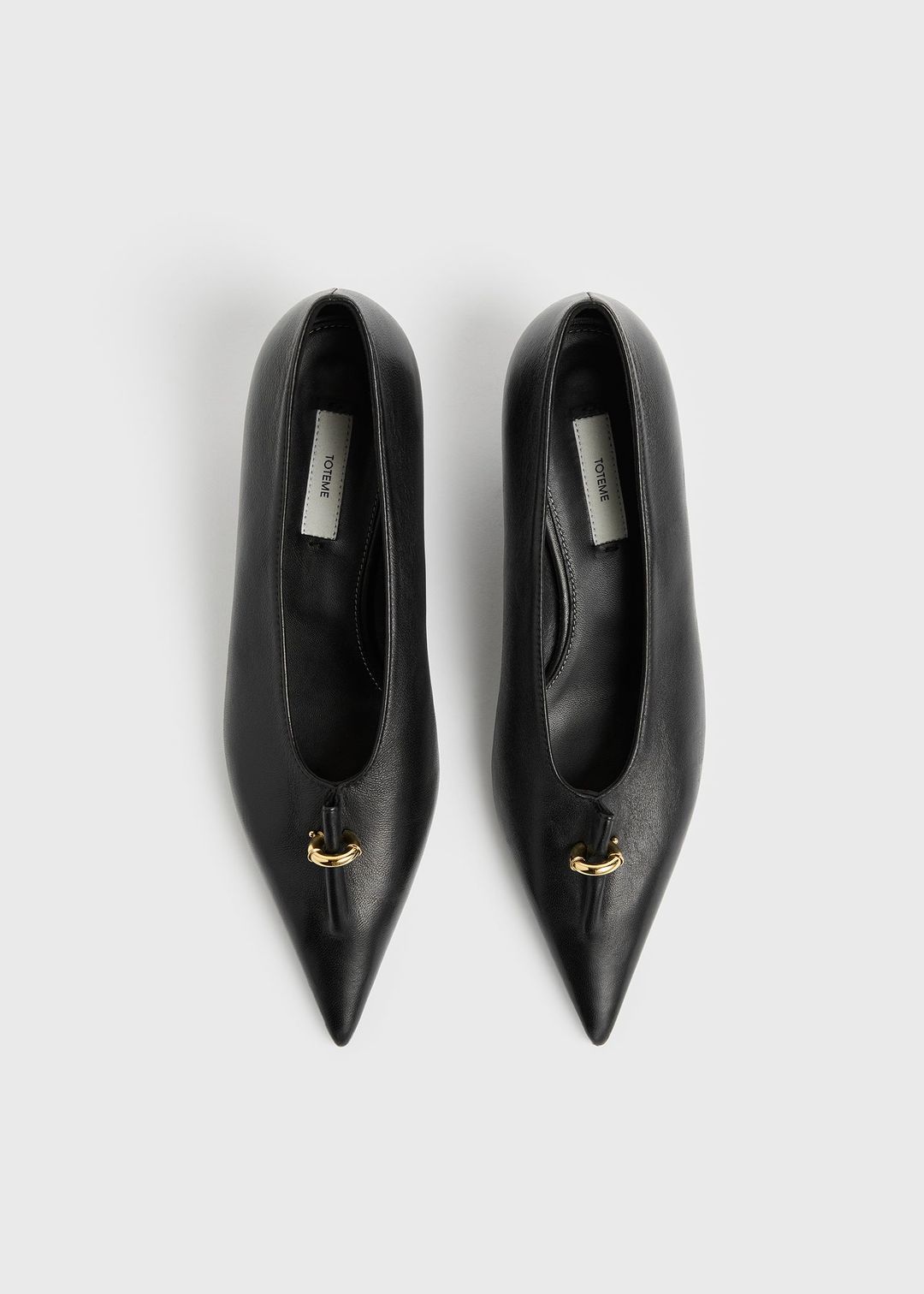 Pierced nappa pumps black #4