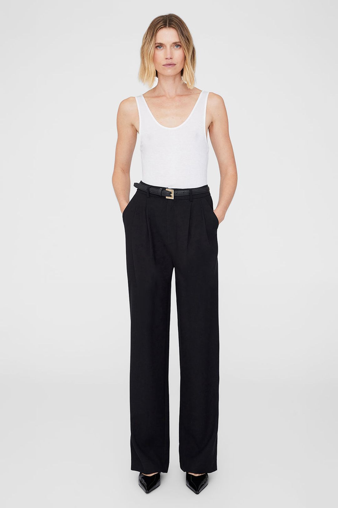 Carrie Pant - Black Twill
