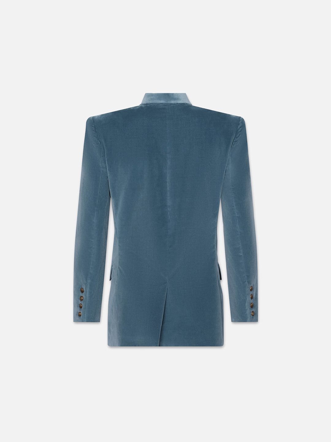 Double Breasted Slim Blazer -- Denim Blue #4