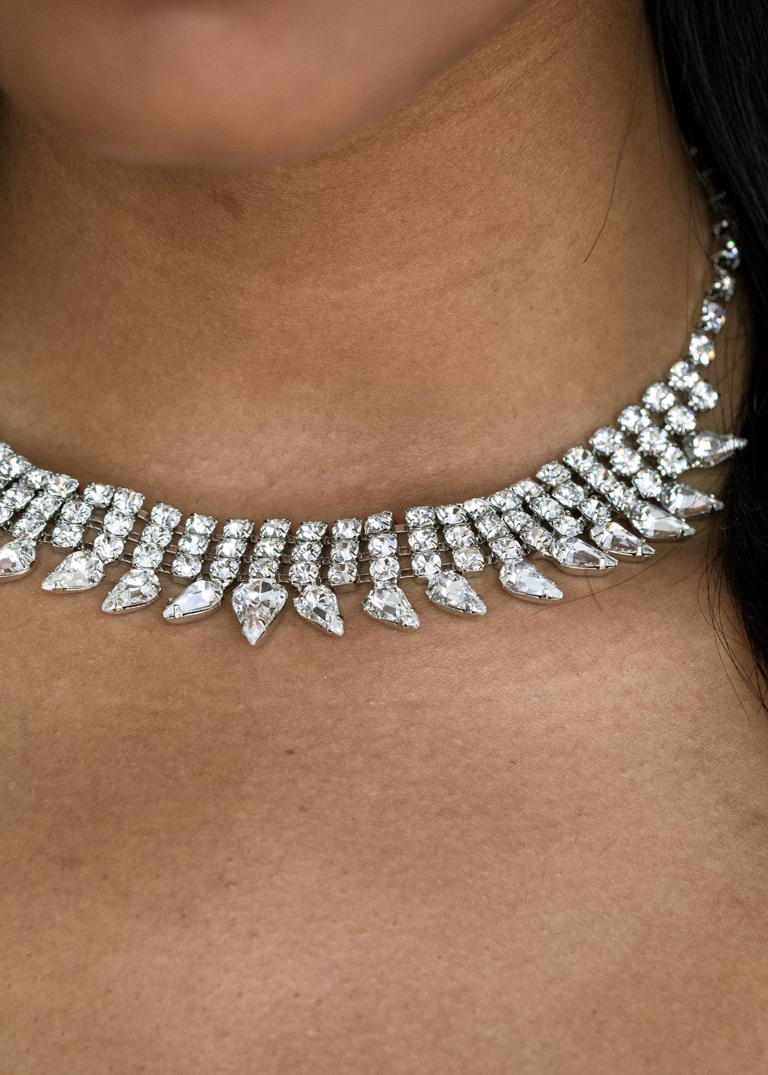 Audra Necklace -- Crystal