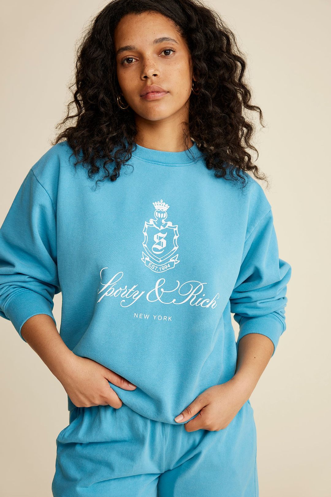 Vendome Crewneck - Olympic Blue/White #6