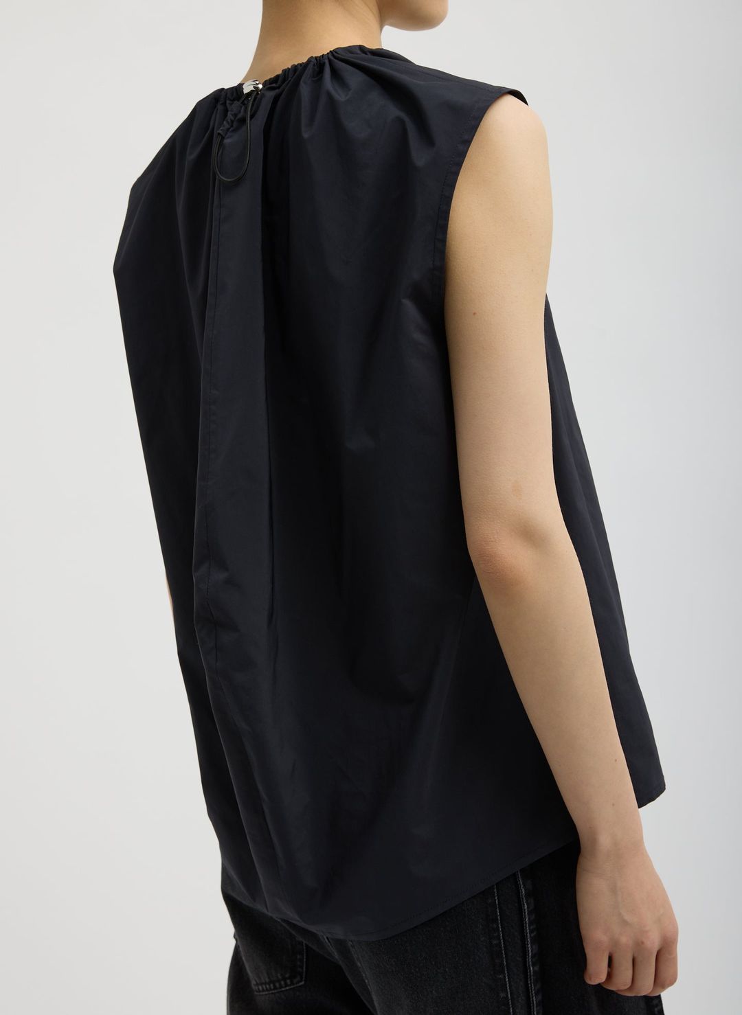 Nylon Shirred Neck Top #3