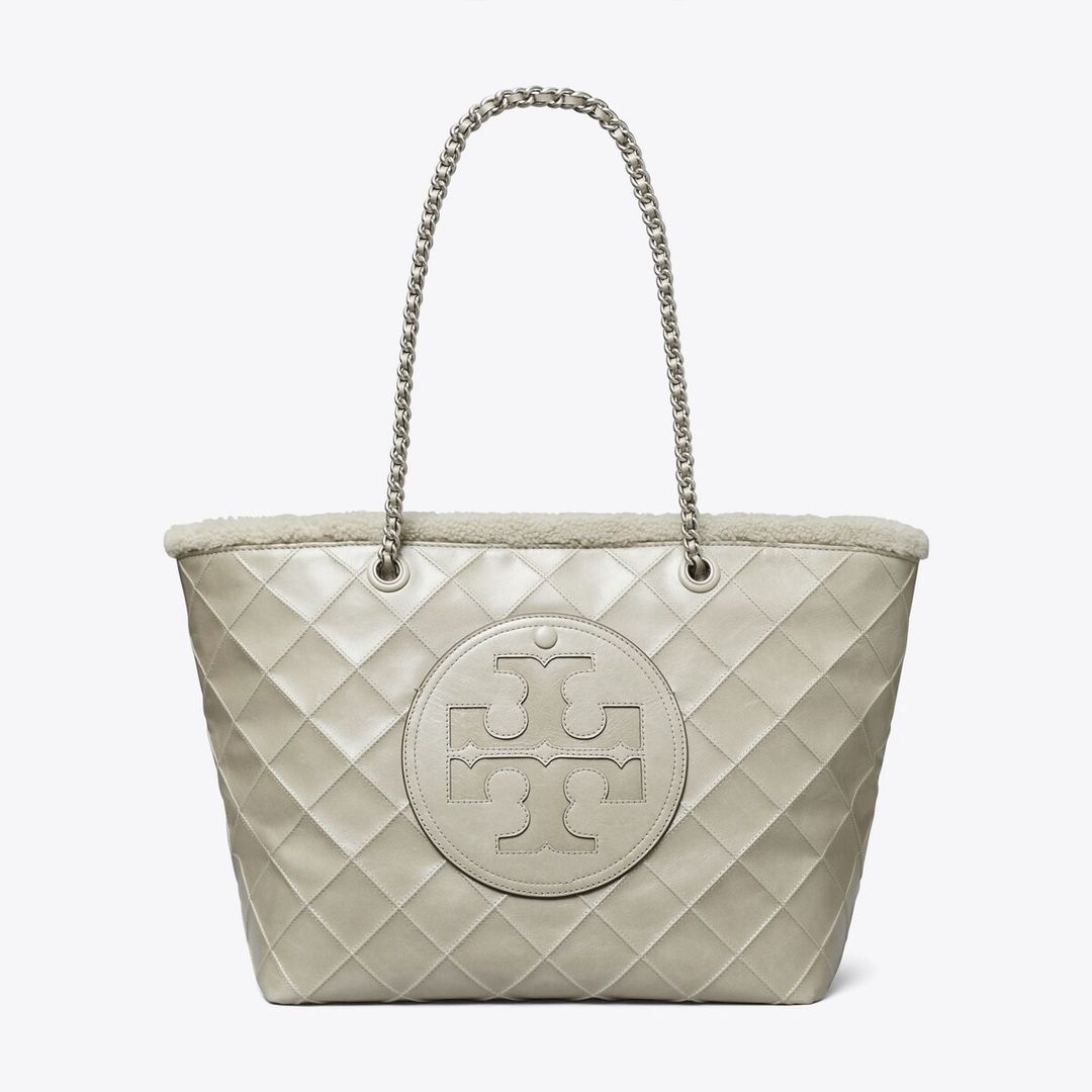 Ella Chain Shearling Tote #3