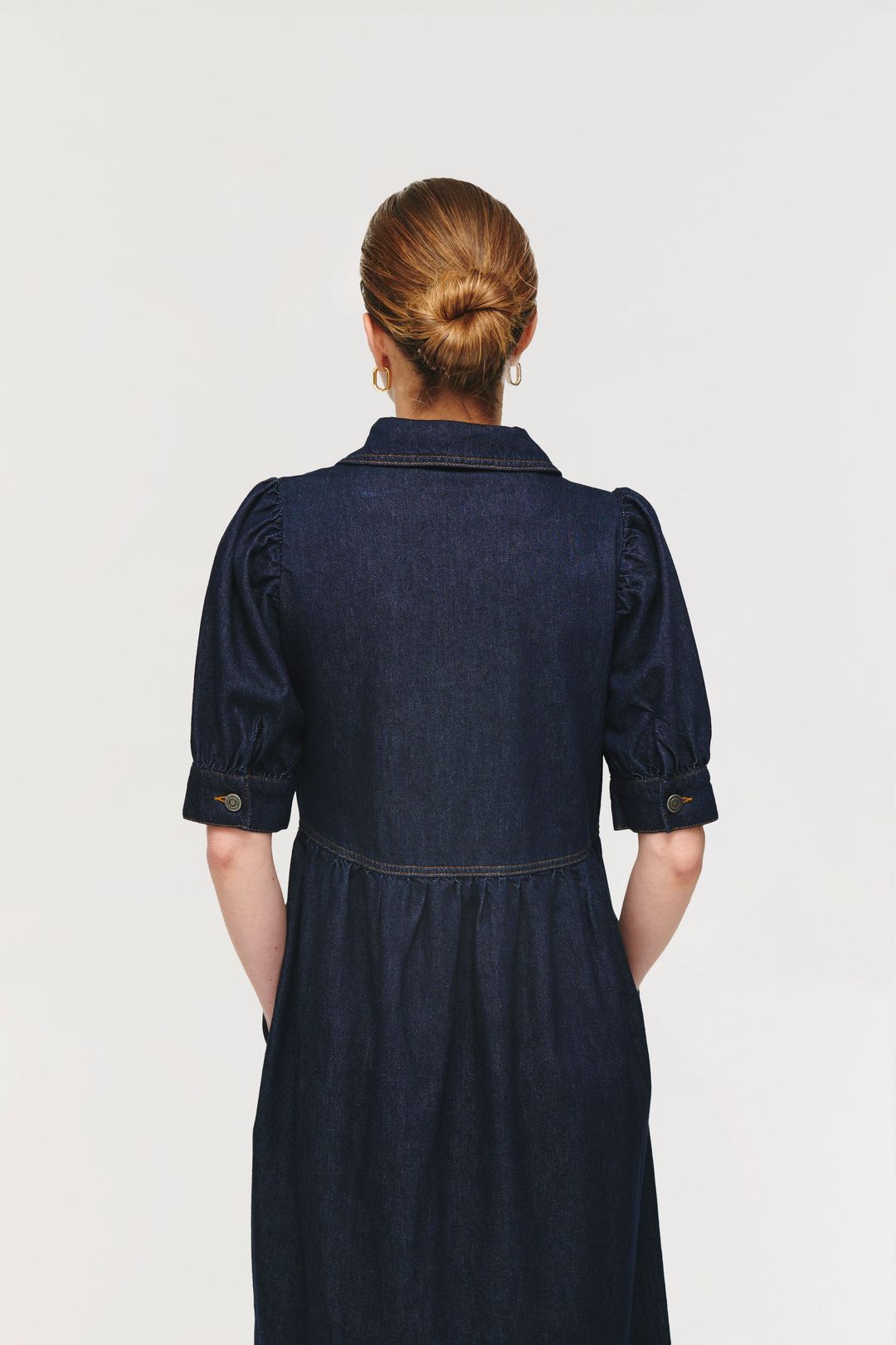 Gabriella Short Sleeve Zip Midi Dress #8