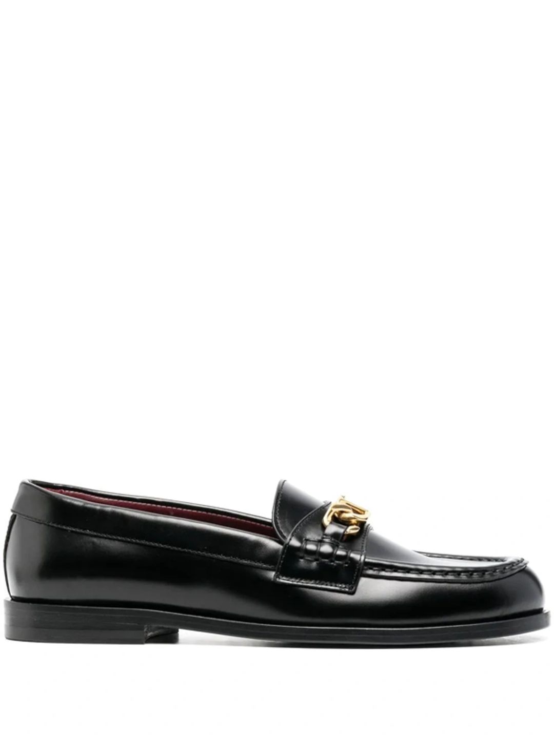 VCHAIN leather loafers in black