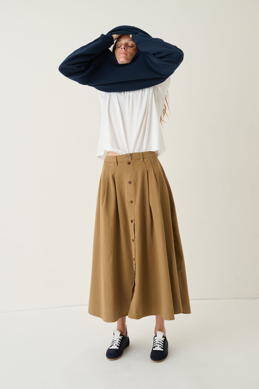 The Venetian Skirt in Camel #6