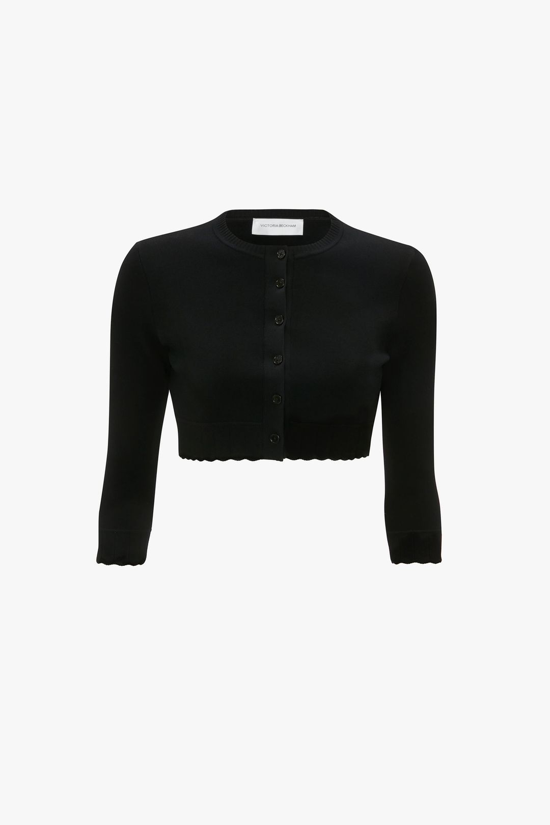 Cropped Cardigan In Black #6