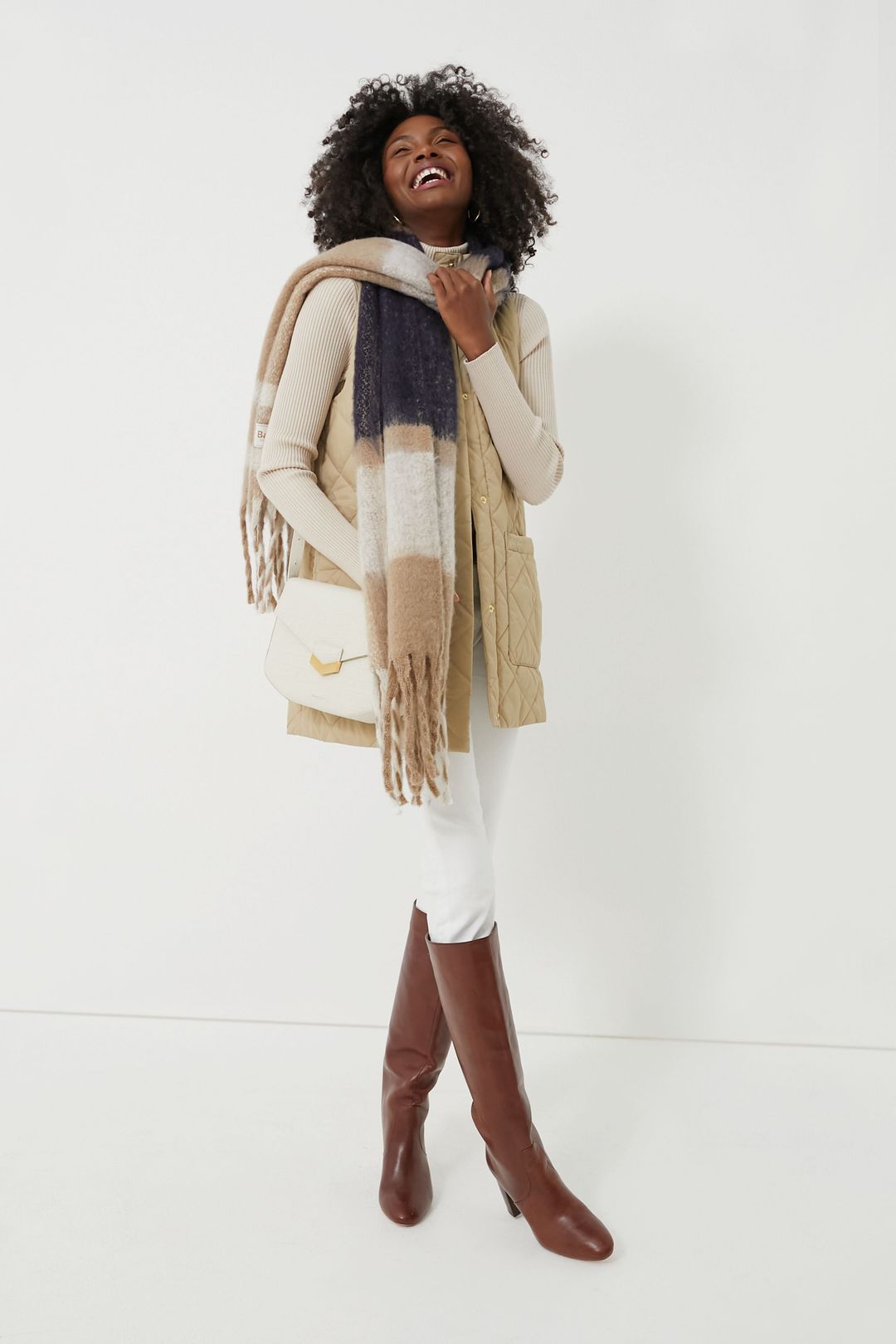 Trench Tartan Isla Boucle Scarf