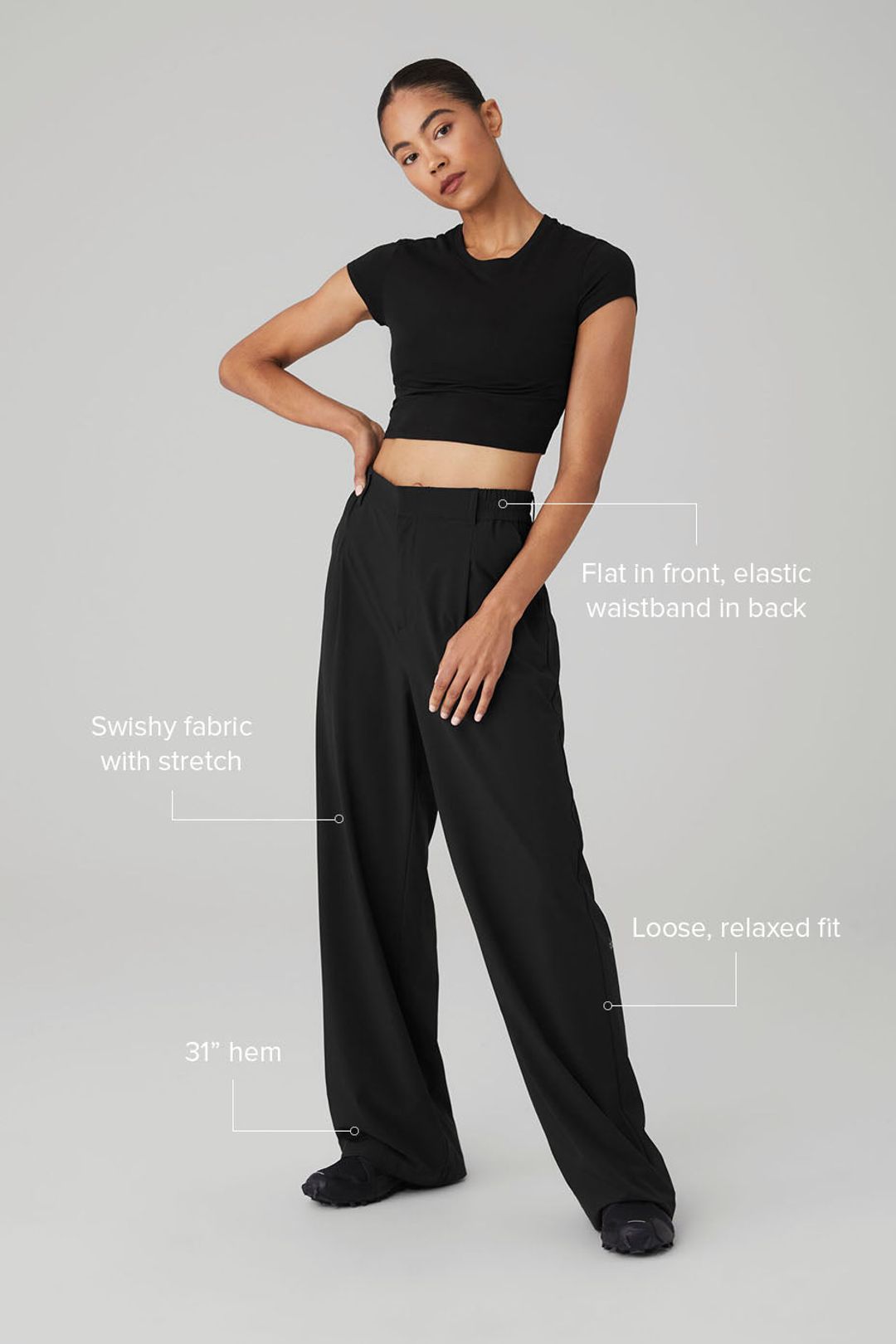 High-Waist Pursuit Trouser - Black #12