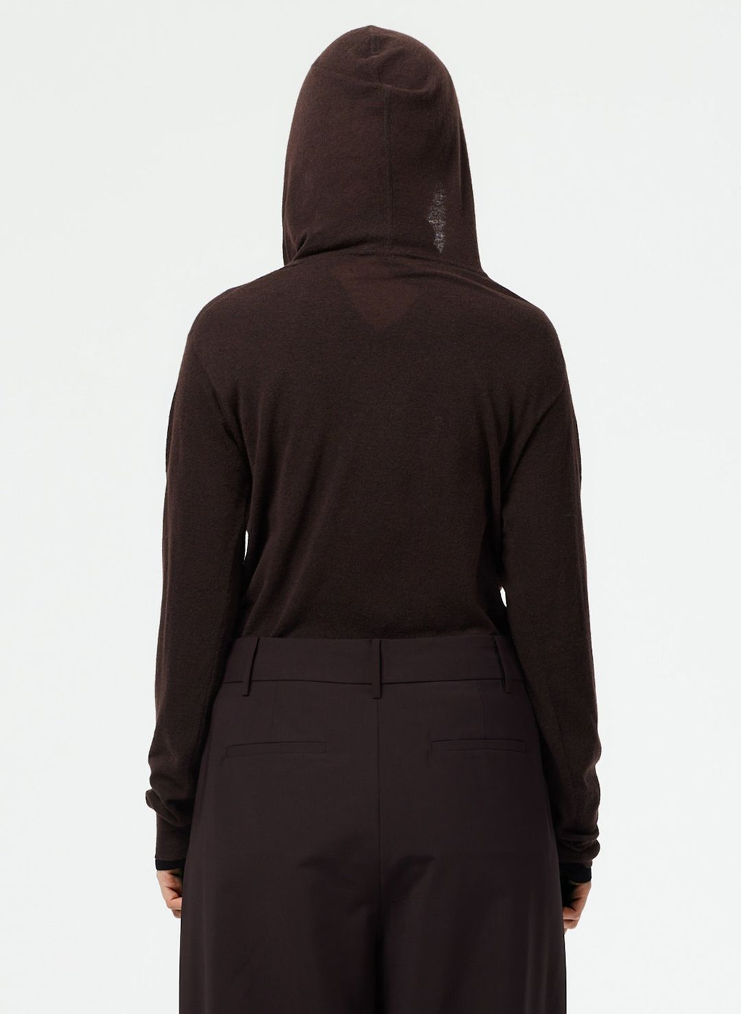 Skinlike Mercerized Wool Shrunken Hoodie #4