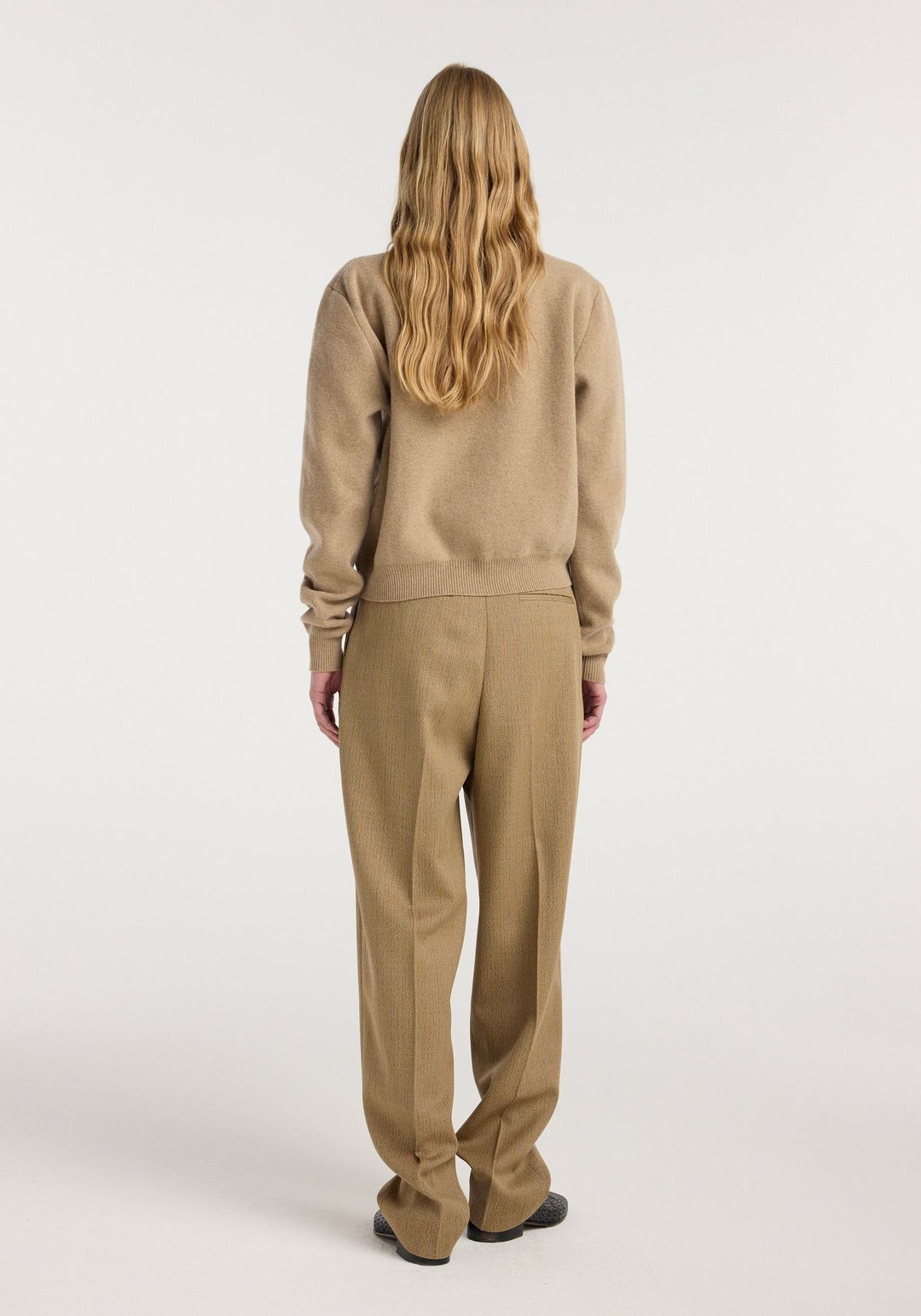 Zipped mouliné polo | camel #4