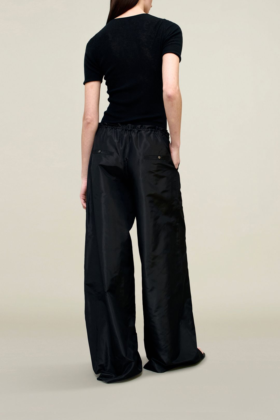Wesley Drawstring Pant in Silk Taffeta #4